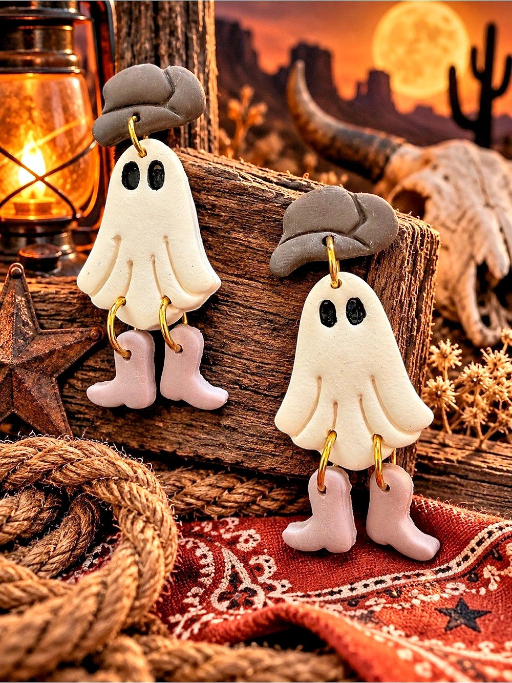 Ghost Dangle Earrings